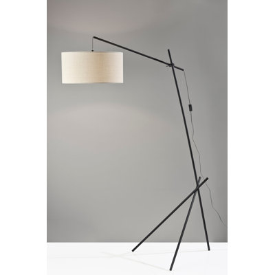 73'' Black Arched Floor Lamp