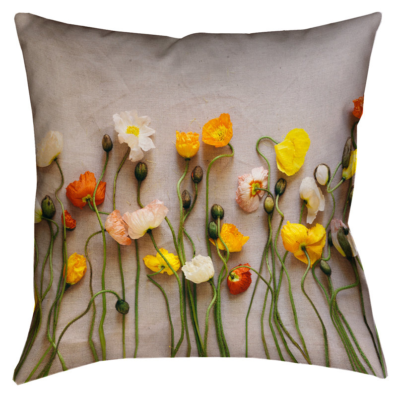 Housse et insert de coussin carré Erol, 14 po x 14 po