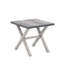 Ensemble de canapés modulaires en aluminium 5 pièces avec 2 chaises pivotantes Mondawe