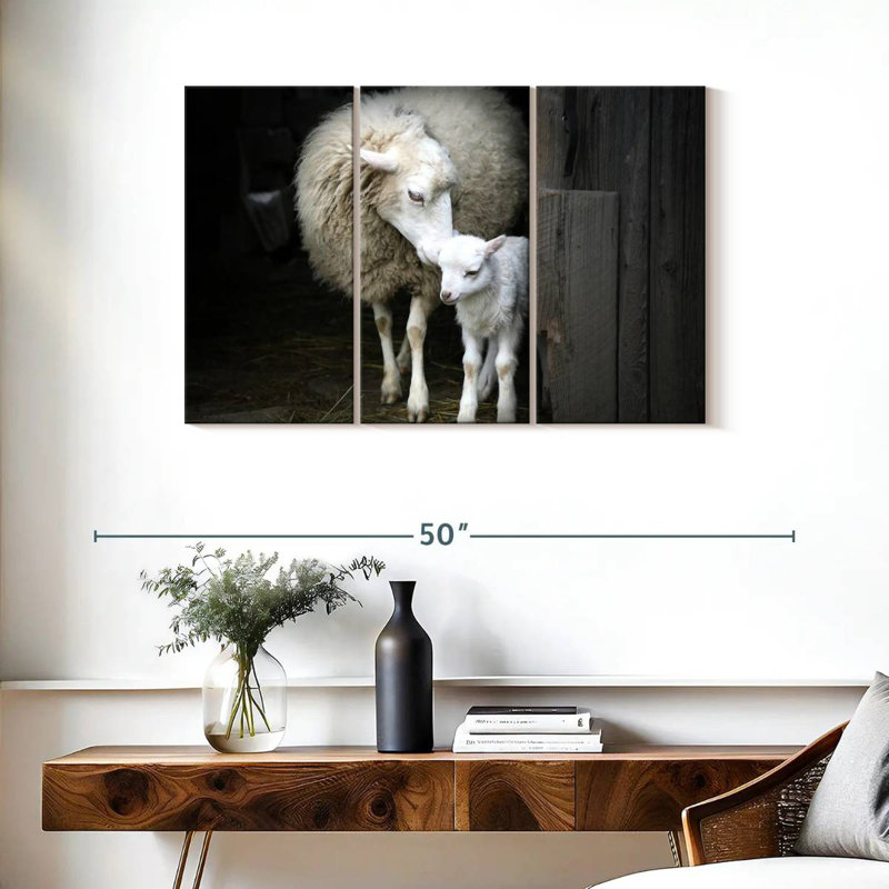 Brampt Maternal Sheep, 24" H x 38" W