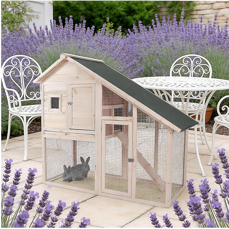 Cage à lapin, cage à lapin résistante aux intempéries, maison pour animaux spacieuse
