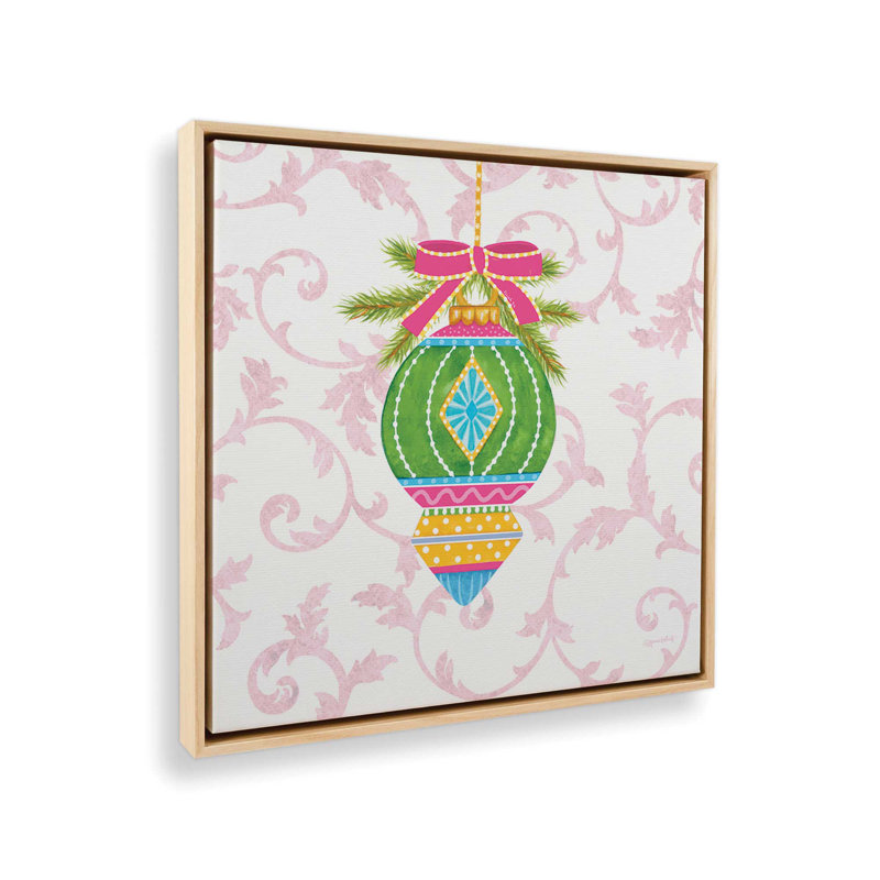 Impression sur toile «Razzle Dazzle Ornament I» par Annie Lapoint, H 21,5 po x l 21,5 po, Érable