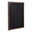 Papier d'art mural encadré, en bois, en MDF, à relief géométrique, décor texturé moderne pour le bureau de la chambre à coucher - 29 po - noir et brun