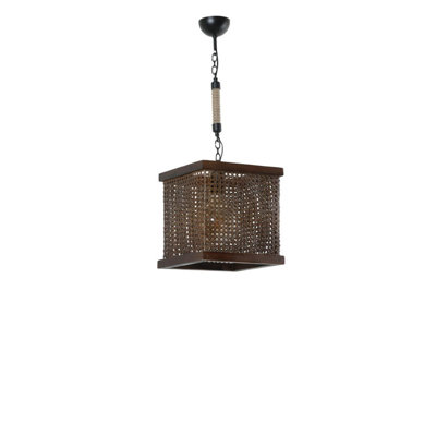 Luminaire suspendu carré à 1 lumière Nalah