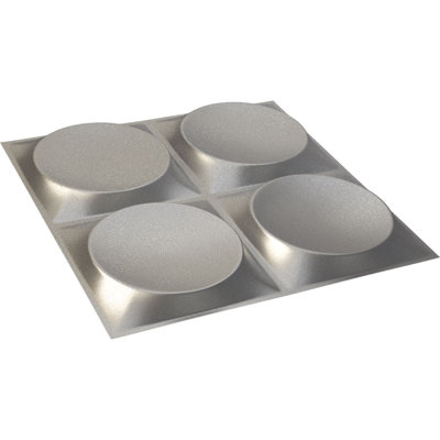19 5/8"W x 19 5/8"H Adonis EnduraWall Decorative 3D Wall Panel, Metallic Dark Steel (Covers 2.67 Sq. Ft.)