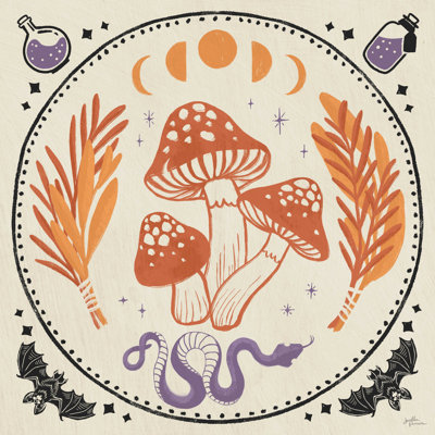 " Spooky Symbols III Light " by Janelle Penner