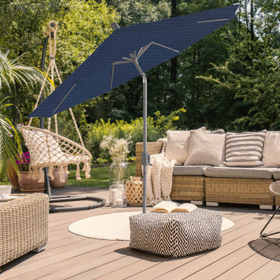 Parasol extérieur en polyester 104 po Natalie