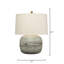 Cocoon Table Lamp, White Washed Bamboo