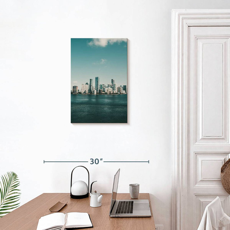 Sireci Coastal Miami Skyline, 24" H x 16" W
