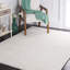 Tapis en fausse fourrure de lapin 500 en blanc cassé-1668846370