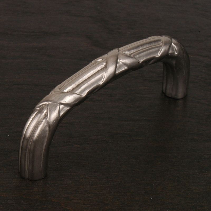 Poignée 3 "lignes et croix CP Series, Nickel satiné