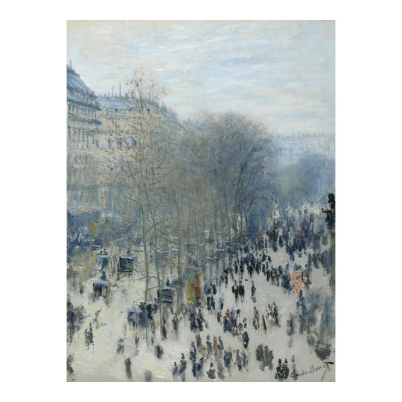 «Boulevard des Capucines» par Claude Monet - Estampe numérique, H 20 po x l 16 po