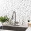 Carreau de mosaïque en marbre poli pour plancher et mur 12 po x 12 po Auralie