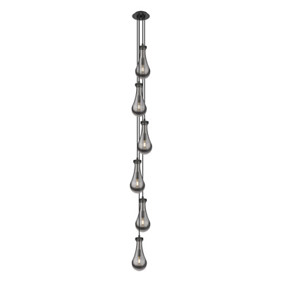 Luminaire suspendu grappe 6 lumières Pont