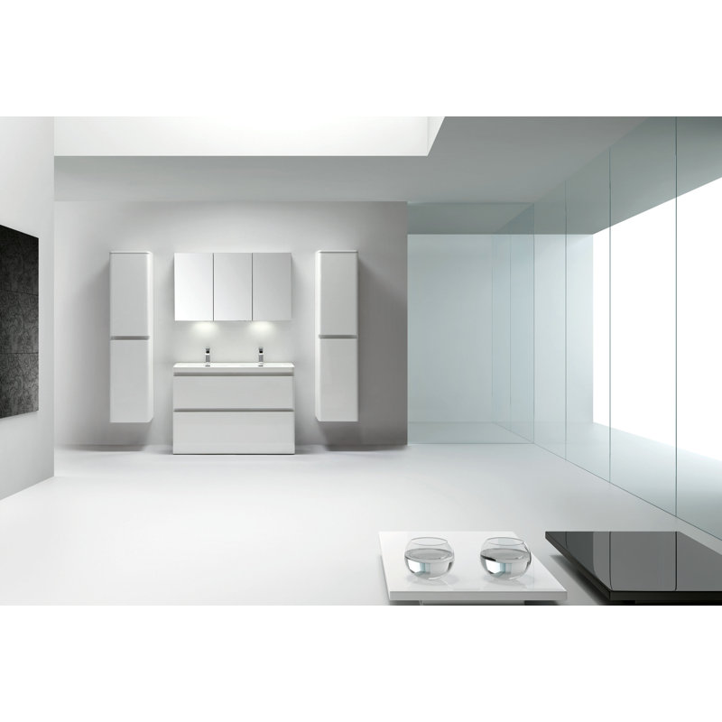 Ensemble de meuble-lavabo de salle de bain double 48 po Blaire