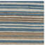 Tapis rayé en laine / coton bleu / beige tissé à la main Howardwick-201514265