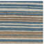 Tapis rayé en laine / coton bleu / beige tissé à la main Howardwick-201514467