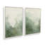 Muted Forest Shadows Set of 2 Canvas Prints in a White Frame, 48" x 32"-1298161144-1298161138