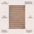 Amoroso Modern Farmhouse Pinstripe Natural/Brown Indoor/Outdoor Rug-353528495