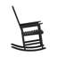 Chaise berçante d'extérieur classique en bois massif résistante aux intempéries (ensemble de 2)-1207314993