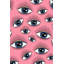 Tapis décoratif moderne à motif de yeux roses-1935577678