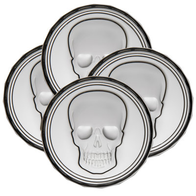 Ensemble de sous-verres empilables Skull