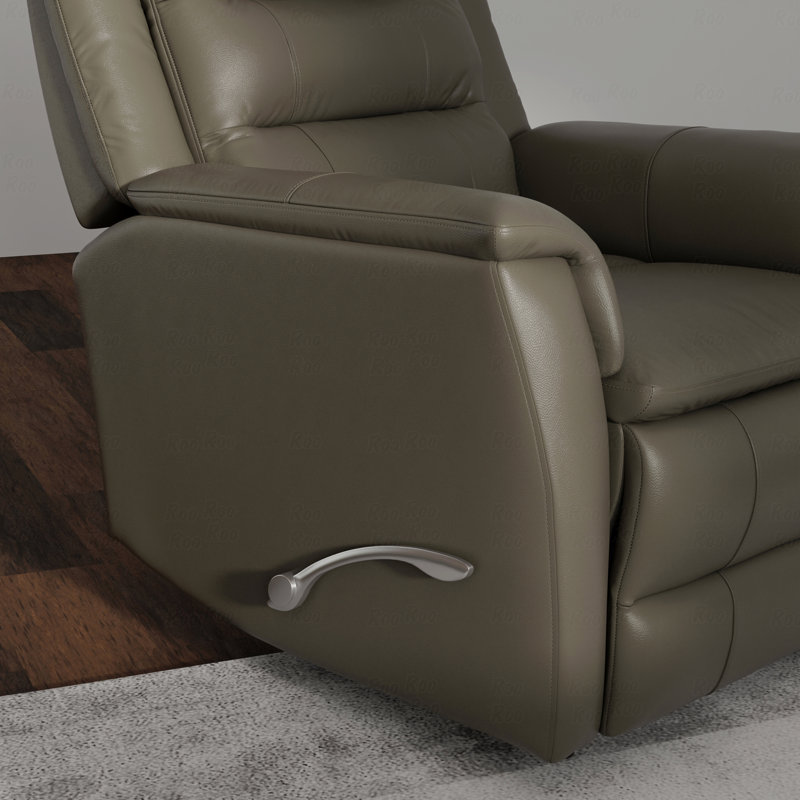 Swivel Glider With Recliner Function With Manual Footrest In Madras Gray, Gray