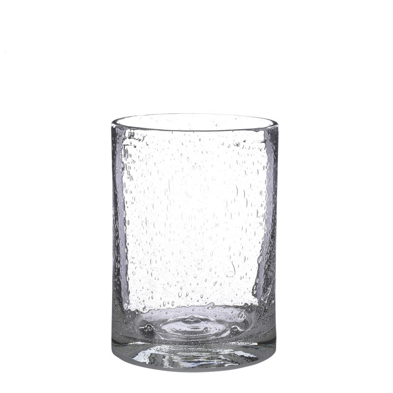 Vase de table Golda, H 9 po x l 6,7 po x P 6,7 po, Transparent
