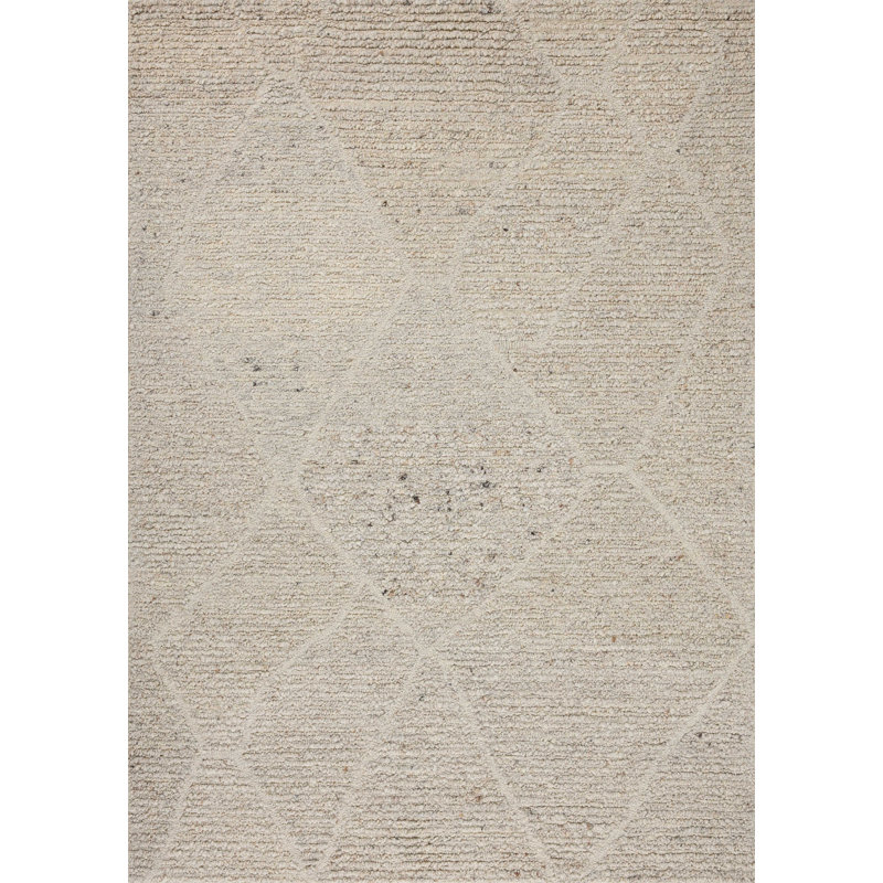Oatmeal Hand-Tufted Wool 2x4 Rectangular Rug