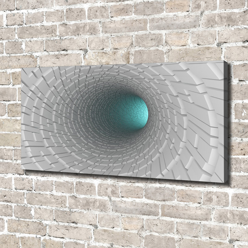 3D Tunnel - Wrapped Canvas Print