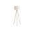 Contemporary Brass Metal Floor Lamp, 63" High With Ivory Cream Shade | Gift Idea