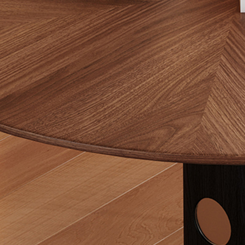 Table ronde en bois massif, H 29,53 po x L 51,18 po x l 51,18 po