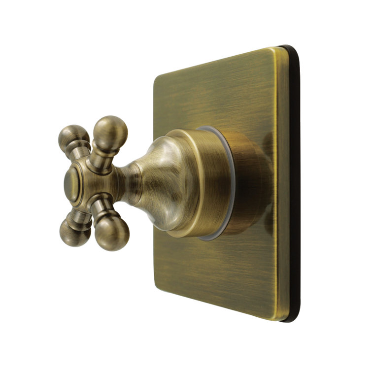 Kingston Brass Metropolitan Single-Handle Wall Mount Six-Way Diverter Valve with Trim Kit