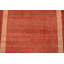 Tapis rouge en laine noué à la main de conception unique 4 pi 8 po x 6 pi 5 po