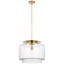 Elias 20" Pendant  in Bronze with Clear Glass-767708059-767708063
