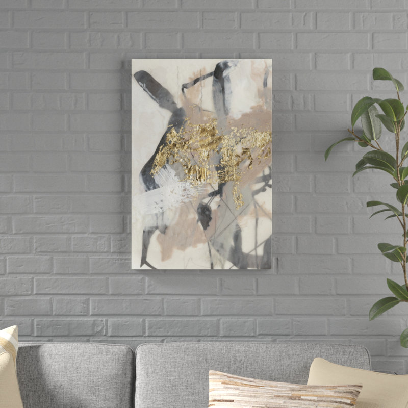 Golden Blush I by Jennifer Goldberger - Painting Print, 46cm H x 30cm W, Wrapped Canvas