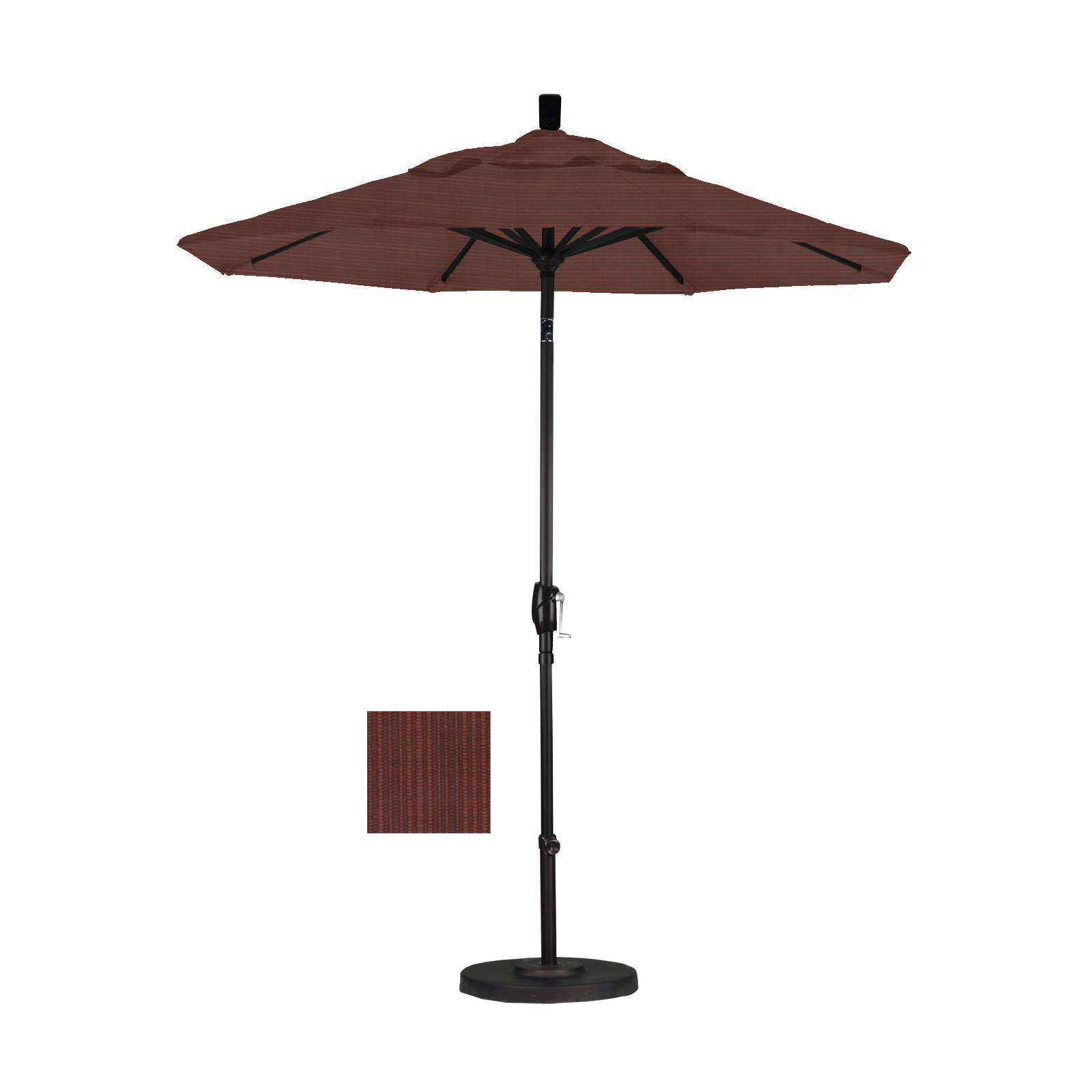 90'' Outdoor Umbrella, Terrace Adobe Performance, Olefin, Black