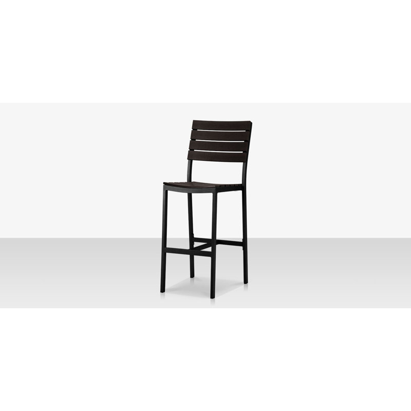 Vienna Bar Side Chair, Tex Black, Black
