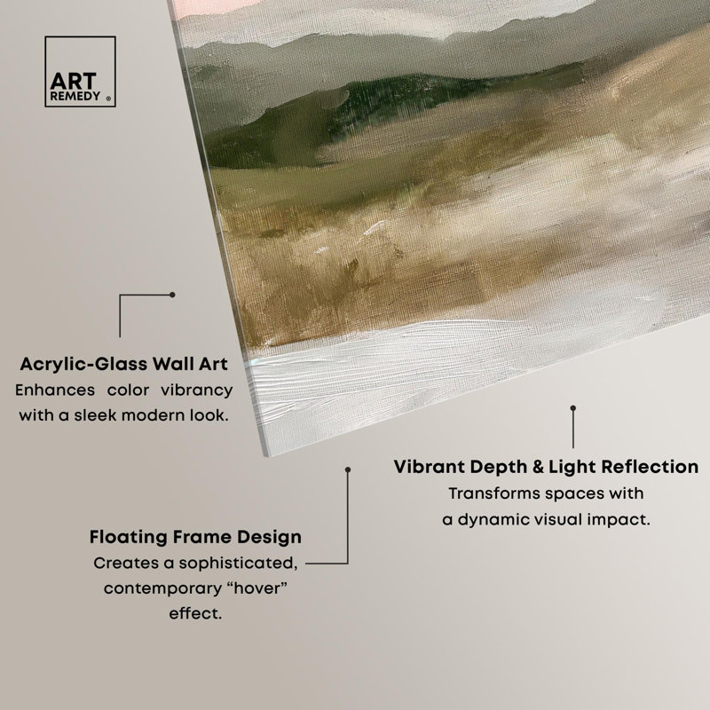 «Misty Mountain Morning I», reproduction d'art sur toile par Art Remedy, H 45 po x l 36 po