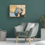«Gold Geometric Elephant II» sur toile-1019309898