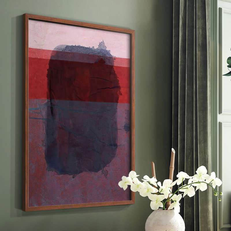 Remembering Rothko I Framed Print - Solid Wood, Brown Single Picture Framed, 28" H x 22" W