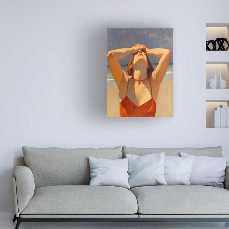 Œuvre sur toile sérénité, «Bachelor David», H 19 po x l 14 po