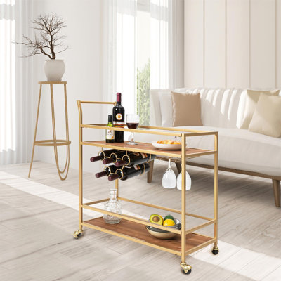Adriana Metal Bar Cart