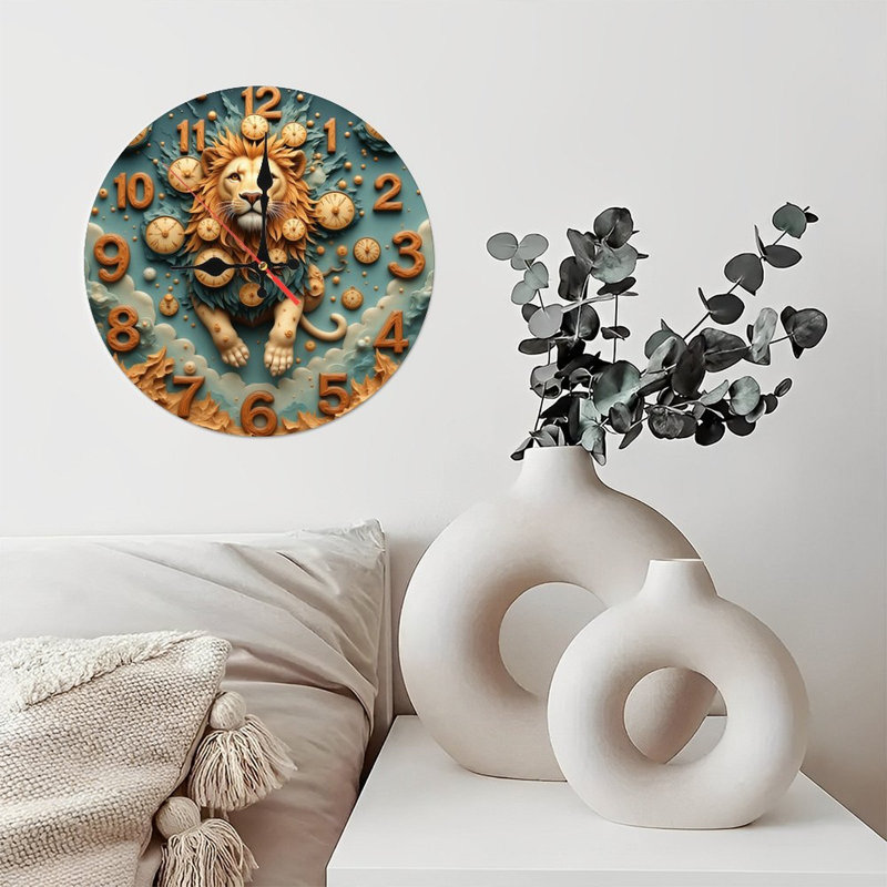 Horloge murale nuages