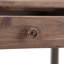 Bureau d'écriture industriel moderne en bois d'acacia massif et en métal de 60 po avec 2 tiroirs et plateau à clavier rabattable Ralston-44870028-63979823