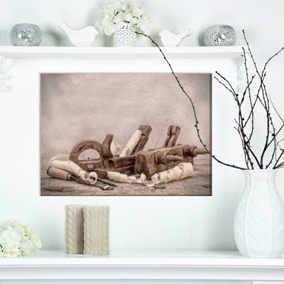 Vintage Woodworking Carpenter Tools - Wrapped Canvas Graphic Art Print -  Williston Forge, A23CE447E74E46D8A8EAA8ADACB62A42