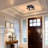 2-Light Flush Mount with Barnwood Accents-2121674560