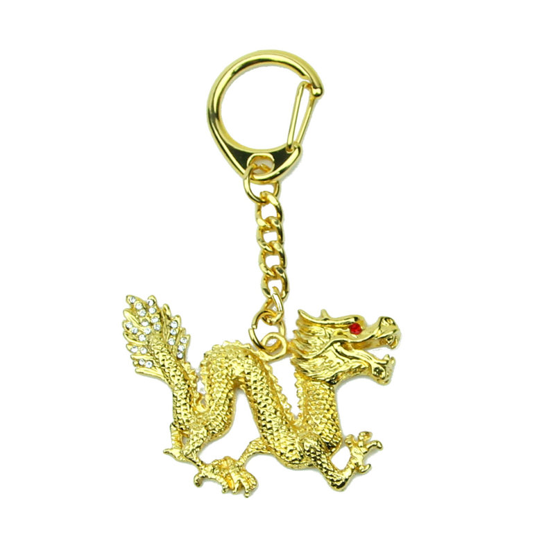 Porte-clés amulette de dragon Bejeweled