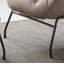 Fauteuil d'appoint en cuir fleur Zaki