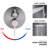 Brushed Nickel Shower Component With 10 Inch Head And Portable Handheld System Rain In